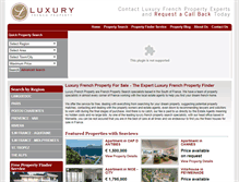 Tablet Screenshot of luxury-french-property.com